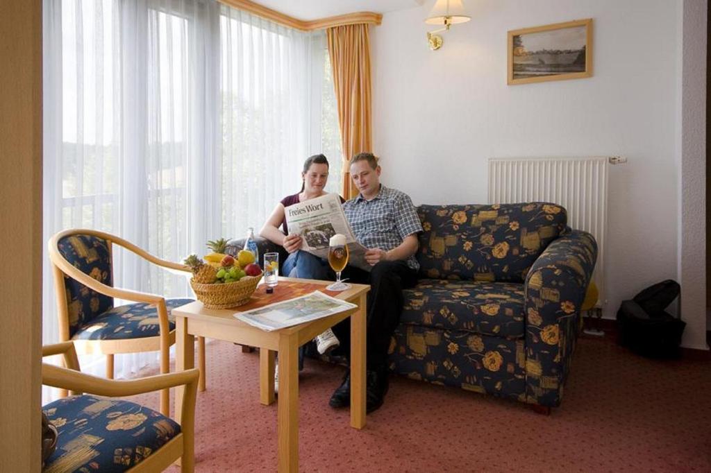 Posezení v ubytování Hotel Haus Oberland