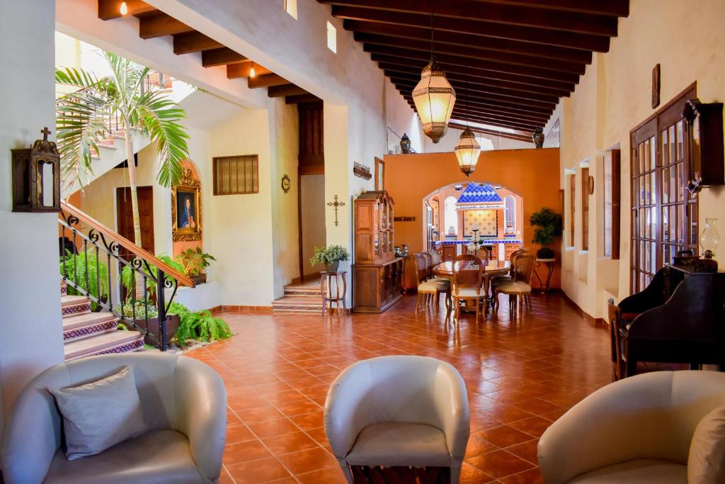 Posezení v ubytování Hacienda La Moreda Hotel Boutique & Spa