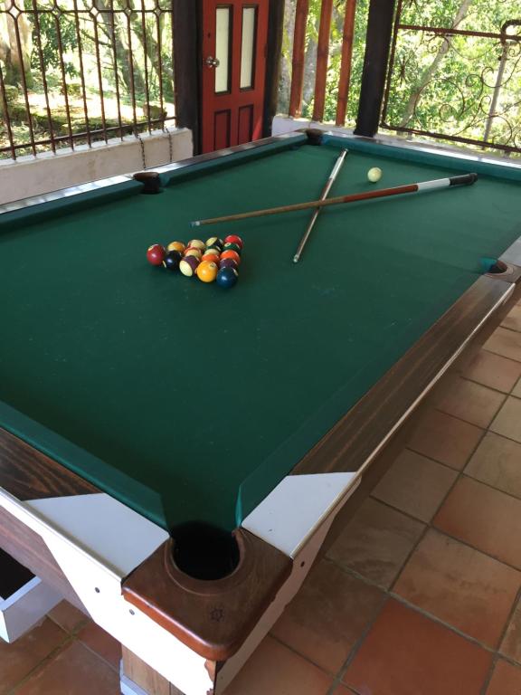 Biliár nebo kulečník v ubytování Hotel Casona Las Juanas