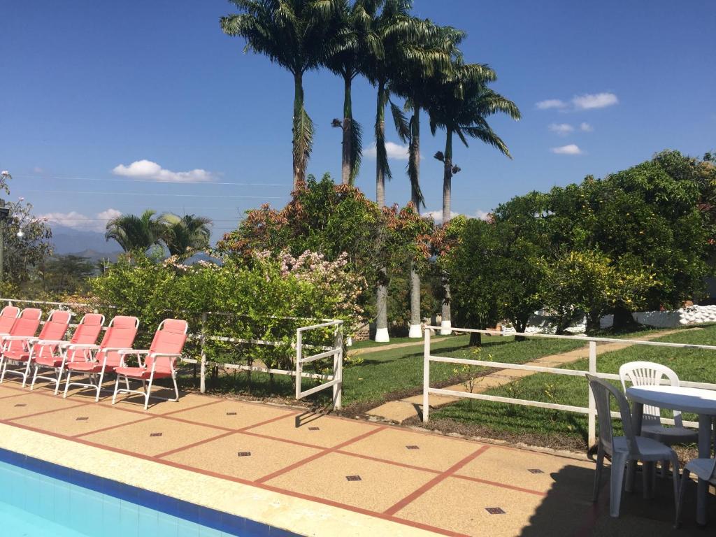Bazén v ubytování Hotel Casona Las Juanas nebo v jeho okolí