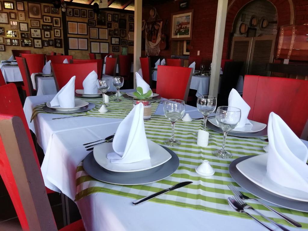 Restaurace v ubytování Hotel Casona Las Juanas