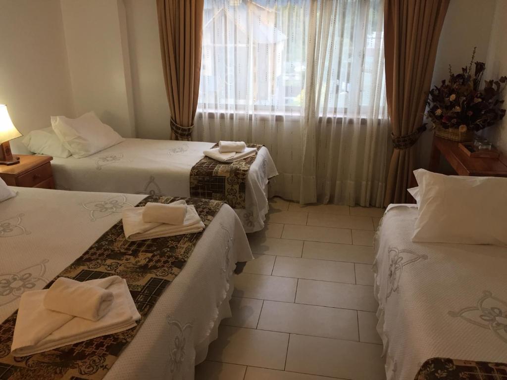 Uma cama ou camas num quarto em Vientos del Sur