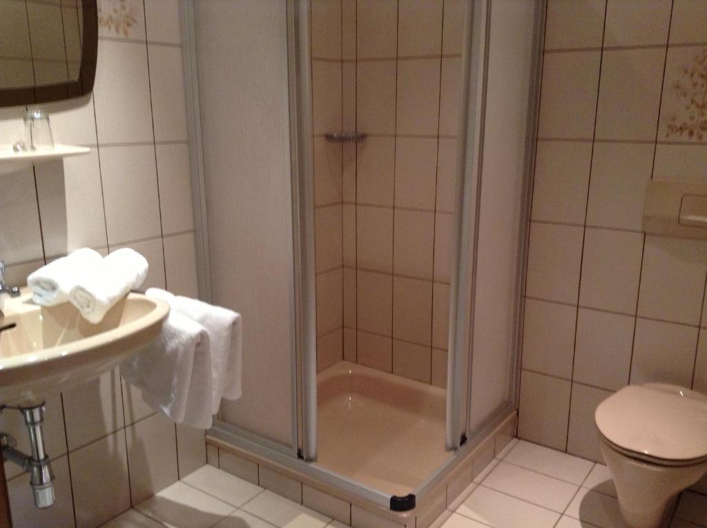 A bathroom at Appartements Basti