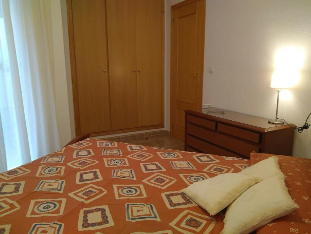 Ein Bett oder Betten in einem Zimmer der Unterkunft Apartamento nuevo en Vilafamés