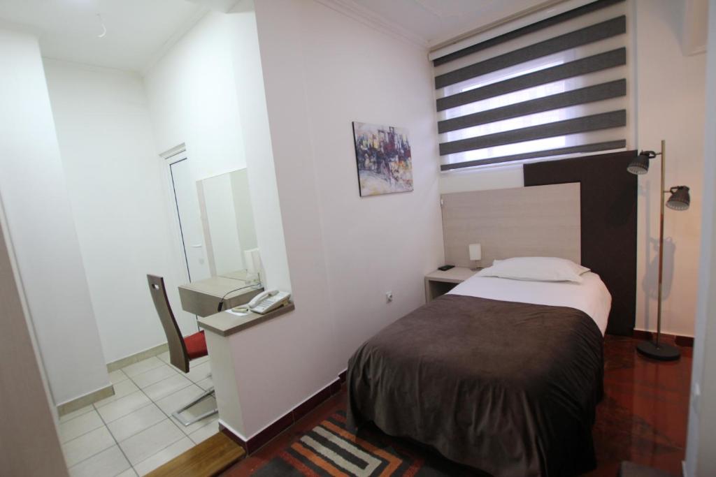 Koupelna v ubytování Hotel S