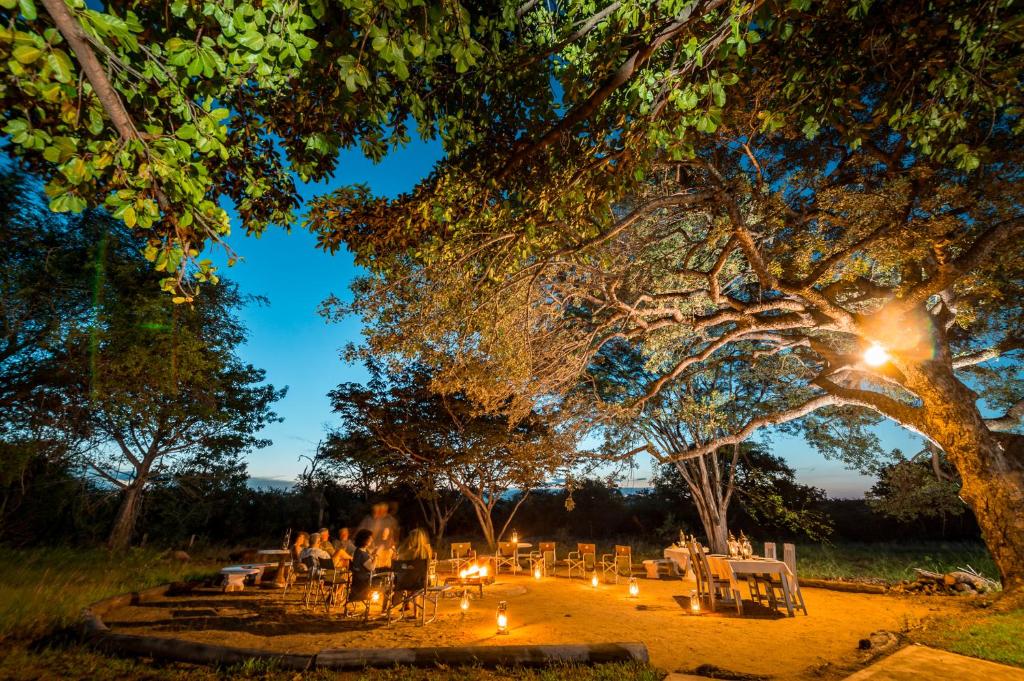 Zahrada ubytování Makuwa Safari Lodge