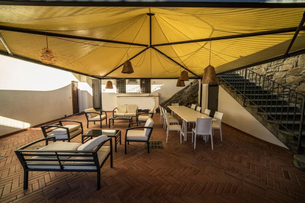 Posezení v ubytování Rocca Palazzaccio