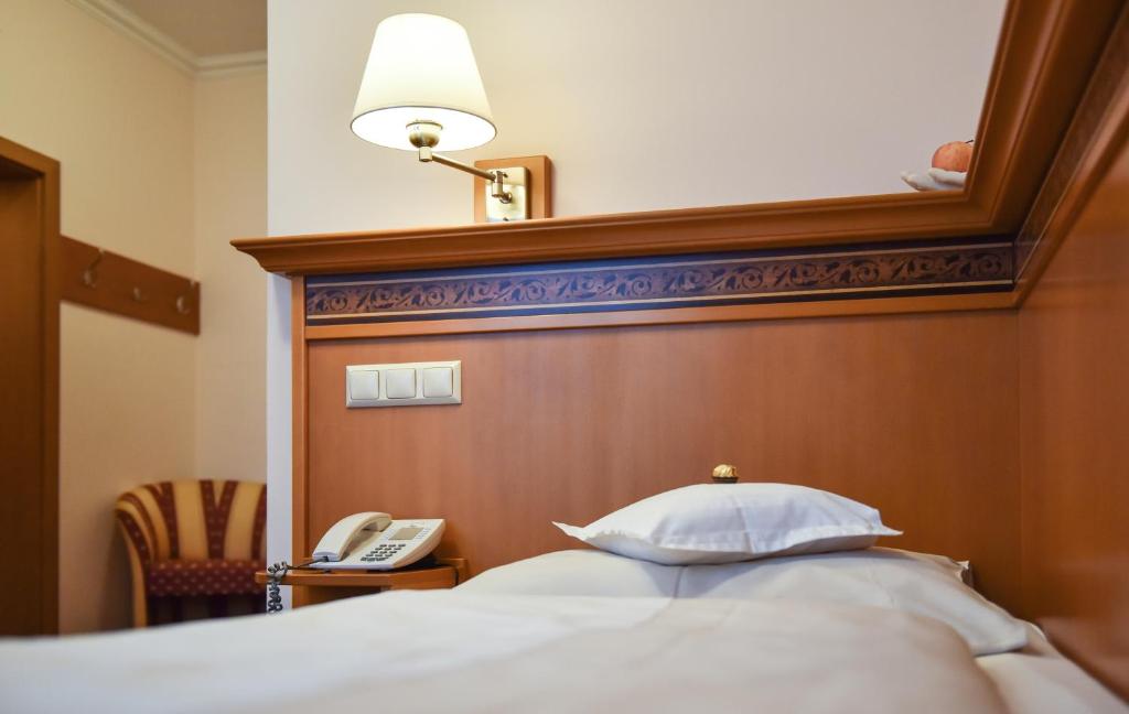 Postel nebo postele na pokoji v ubytování Hotel Alexandra