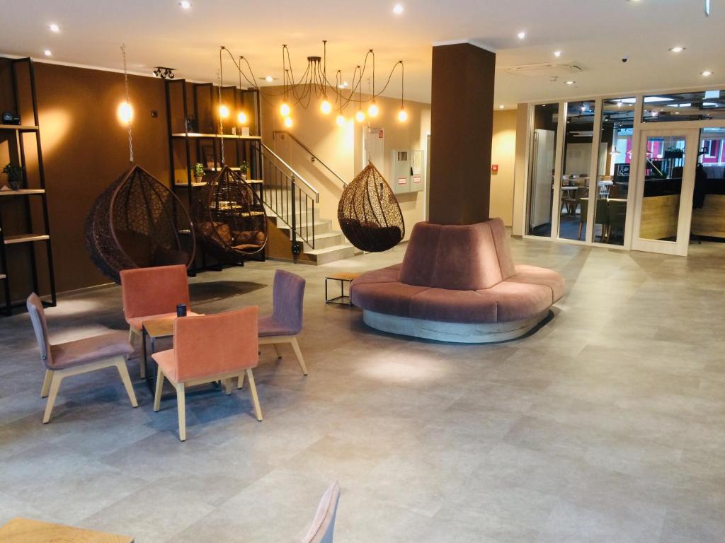 Posezení v ubytování Adesso Hotel Göttingen - pay at property on arrival-Ihr Automatenhotel in Göttingen