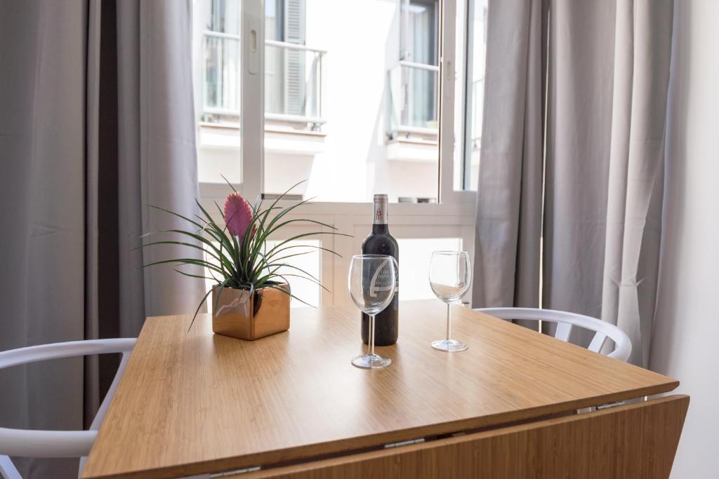 Nápoje v ubytovaní Centrico apartamento 2 dorm