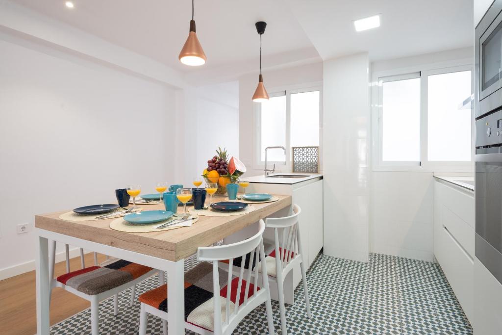 Kuchyňa alebo kuchynka v ubytovaní Centrico apartamento 2 dorm