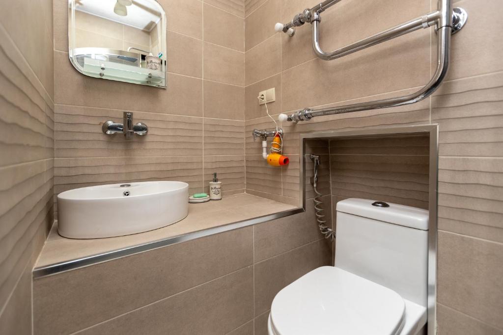 Koupelna v ubytování City Center Apartment