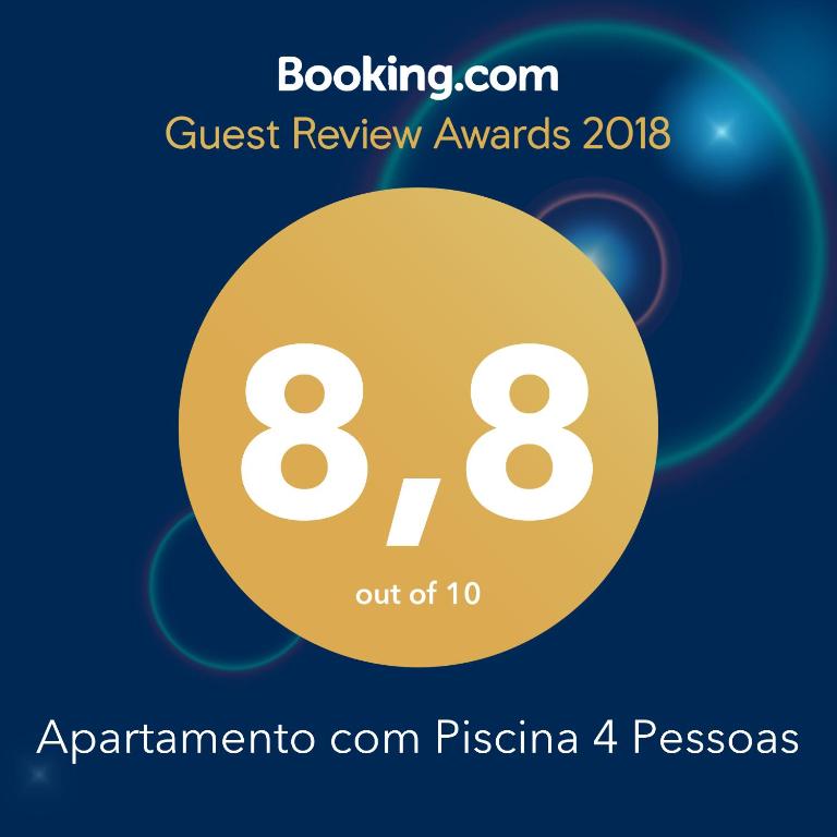  Apartamento com Piscina 4 Pessoas