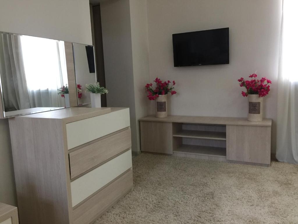 TV a/nebo společenská místnost v ubytování City Center Apartment
