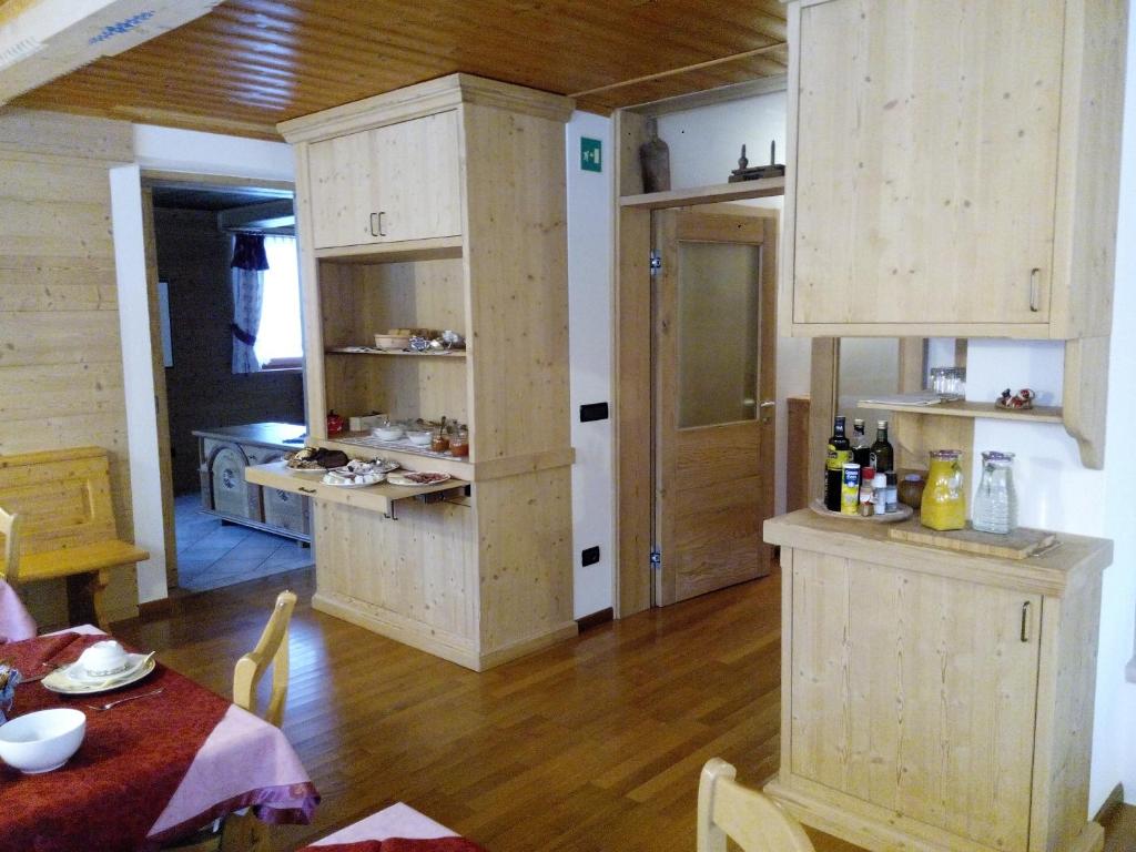 Kuchyň nebo kuchyňský kout v ubytování Affittacamere Krajnc