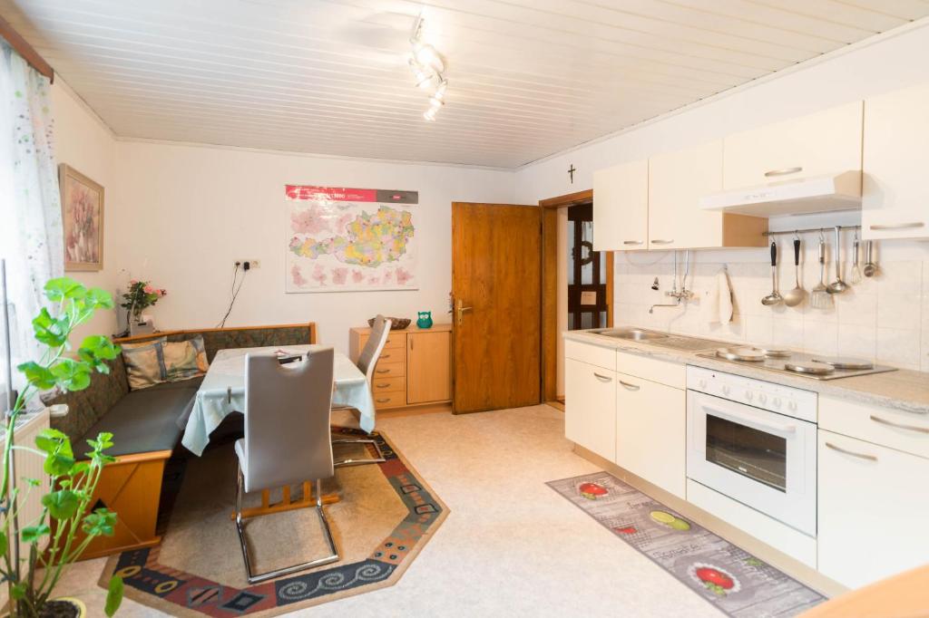 A kitchen or kitchenette at Ferienwohnung Hilgenfeld