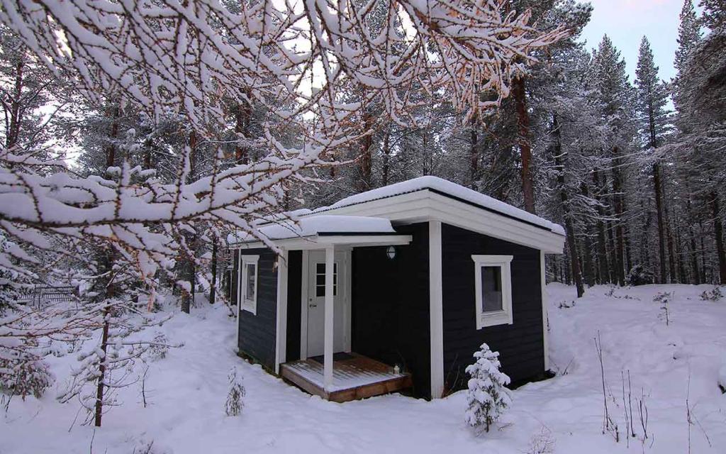 Arctic Island - Remote island, reachable only by boat or snowmobile v zimě