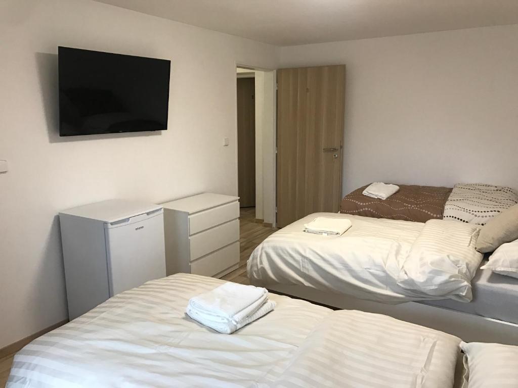 Postel nebo postele na pokoji v ubytování Apartment Tereza
