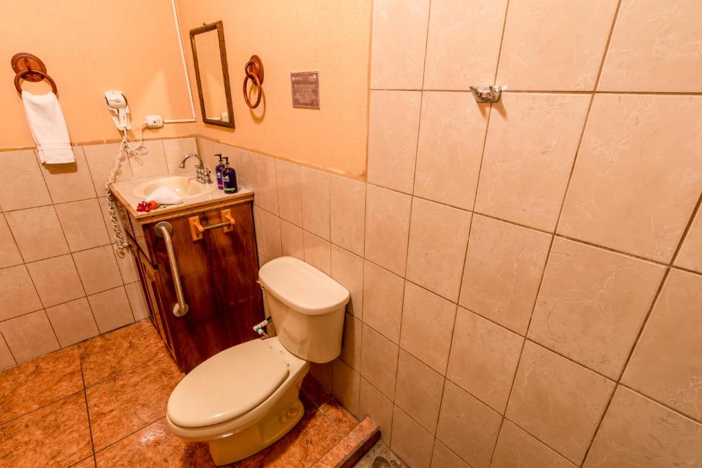 Koupelna v ubytování Hotel Nepenthe B&B
