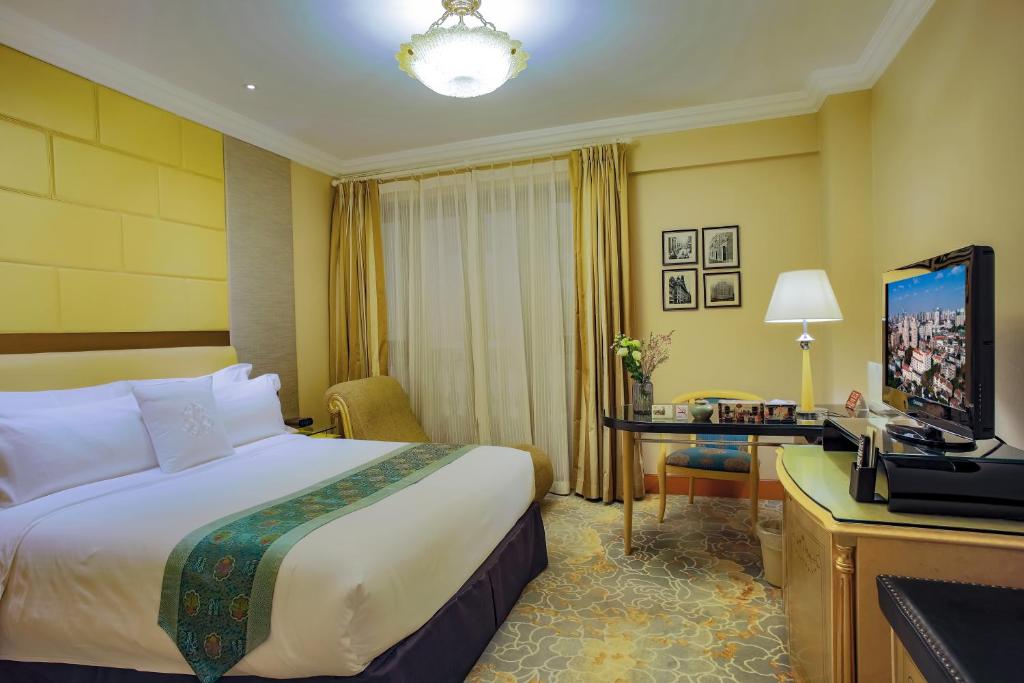 TV a/nebo společenská místnost v ubytování Anting Villa Hotel