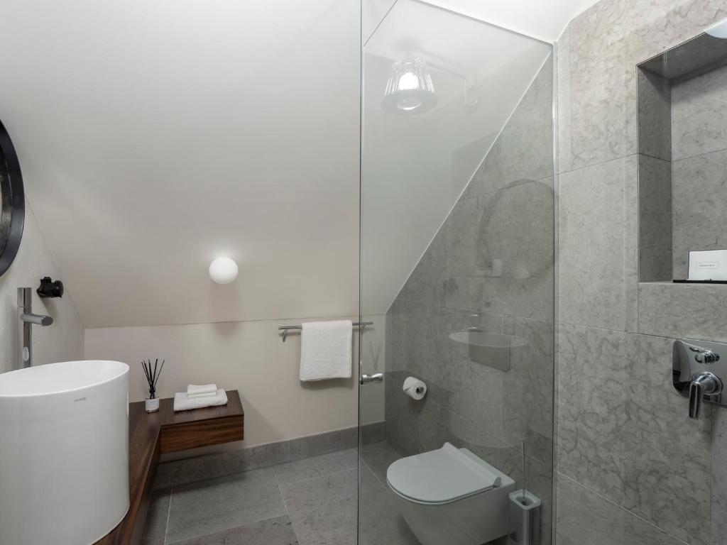 Koupelna v ubytování Boutique Hotel Rosenplänter