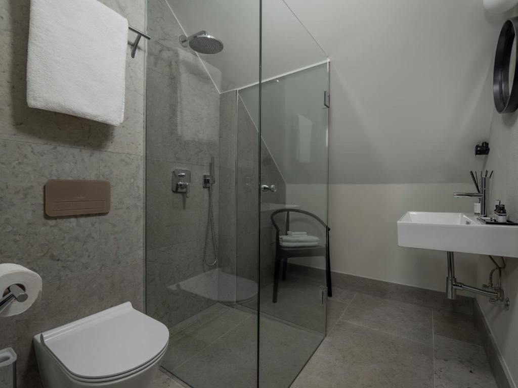 Koupelna v ubytování Boutique Hotel Rosenplänter