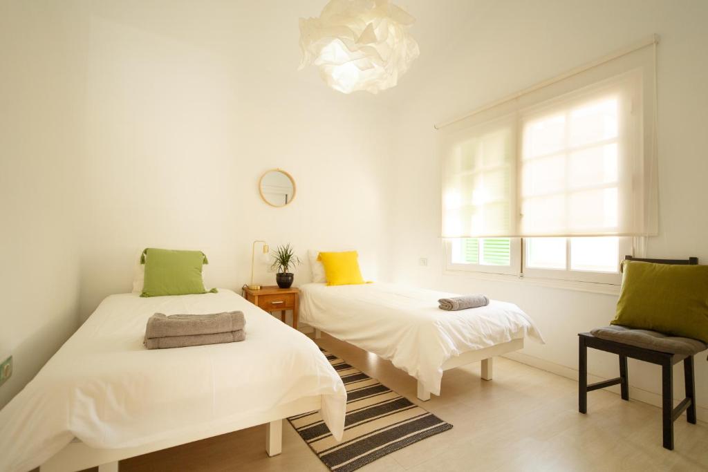 Posteľ alebo postele v izbe v ubytovaní Bungalow Balancon duplex