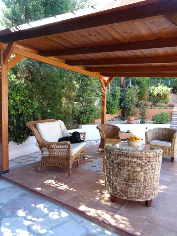 Posezení v ubytování Villa Denia