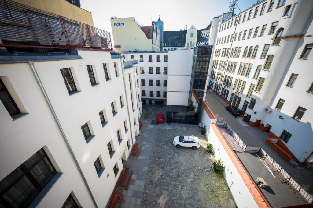 Budova, v ktorej sa apartmánový hotel nachádza