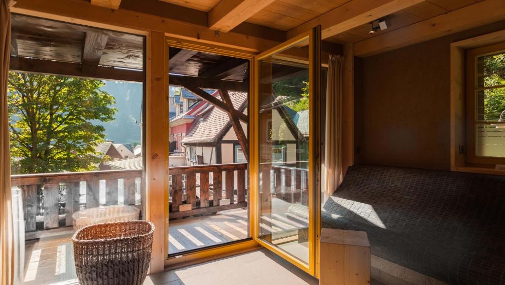 Posezení v ubytování Bio-Hotel Zur Mühle