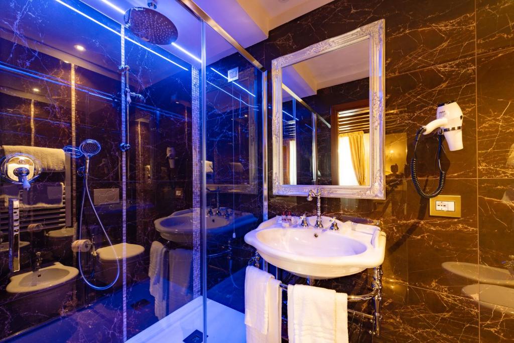 Koupelna v ubytování Hotel Scandinavia - Relais