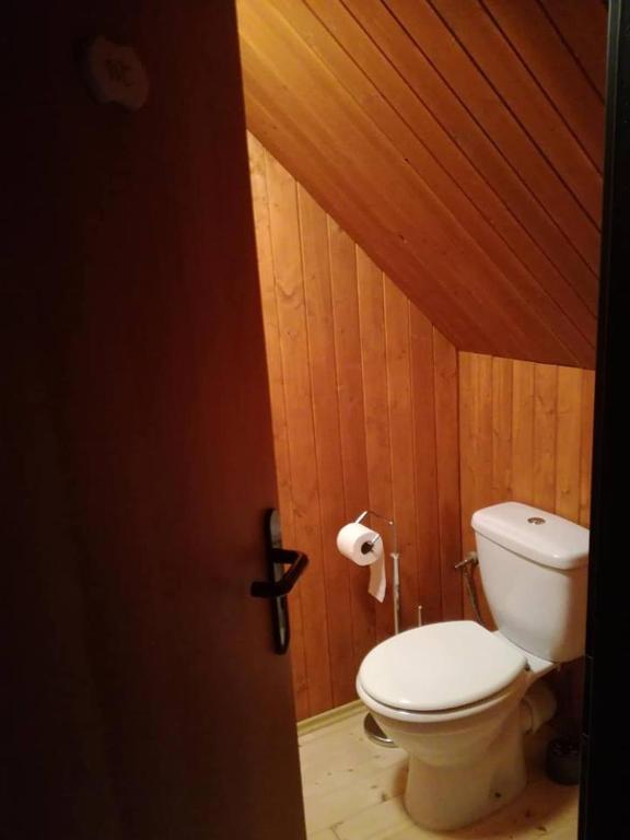 Koupelna v ubytování Chaloupka u lišáka