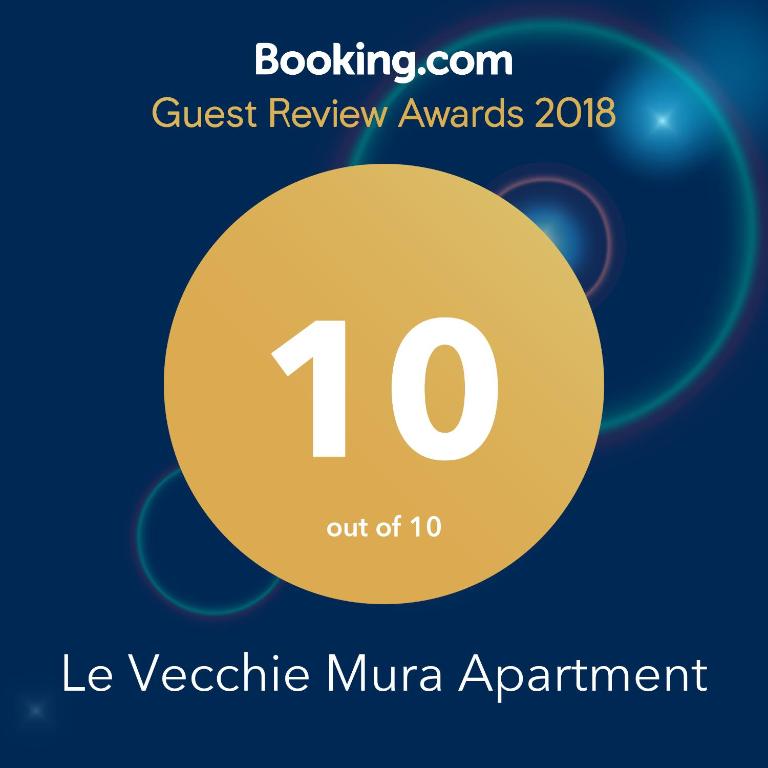Certifikát, hodnocení, plakát nebo jiný dokument vystavený v ubytování Le Vecchie Mura Apartment