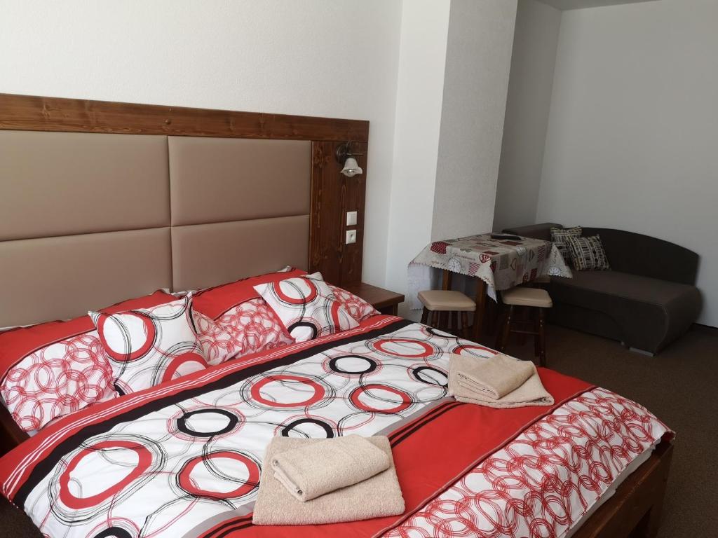Postel nebo postele na pokoji v ubytování Privát Bachleda Ždiar