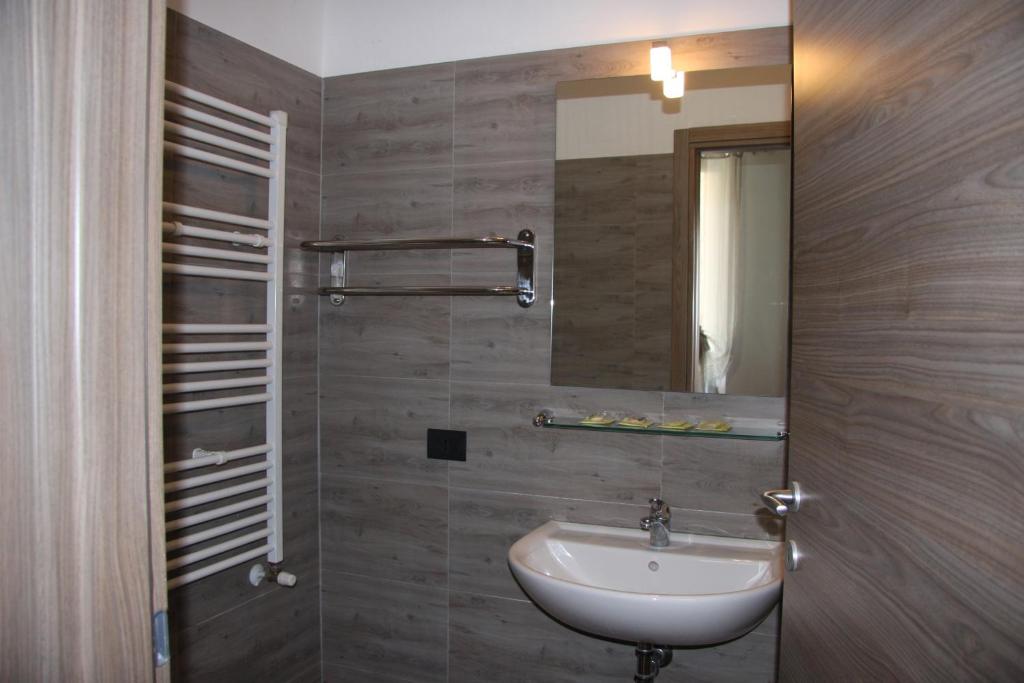 Koupelna v ubytování Hotel Adelchi