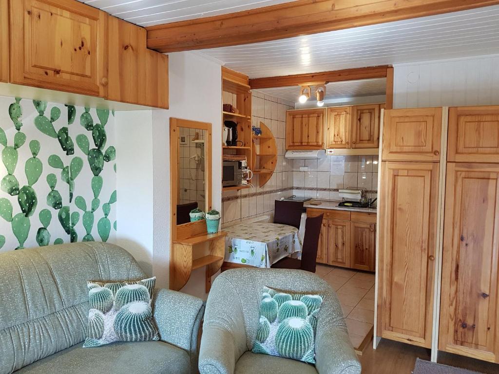 Kuchyň nebo kuchyňský kout v ubytování Kaktusz Villa Heviz