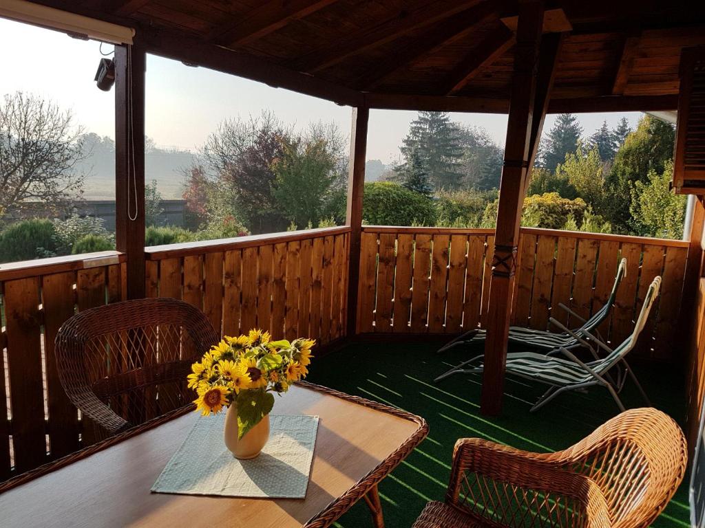Balkón nebo terasa v ubytování Kaktusz Villa Heviz
