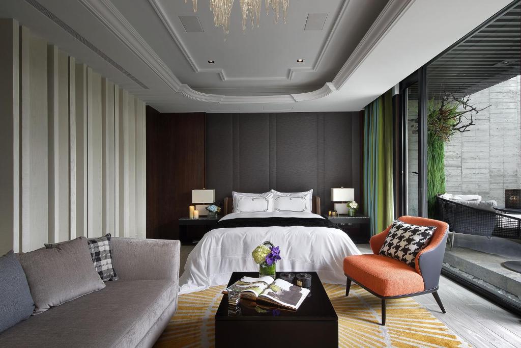 Posezení v ubytování Ease Motel Taichung