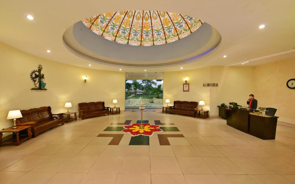 Posezení v ubytování Shri Radha Brij Vasundhara Resort & Spa