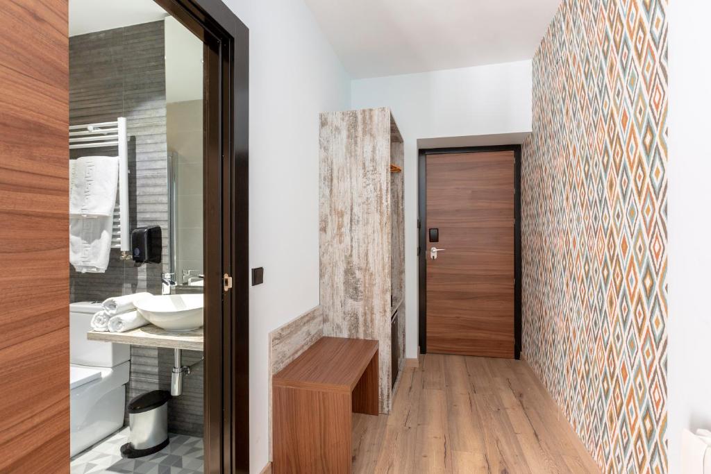 Koupelna v ubytování Hostal Anton Martin