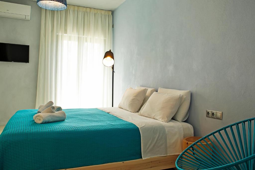 Posteľ alebo postele v izbe v ubytovaní Beach front Villa Melani