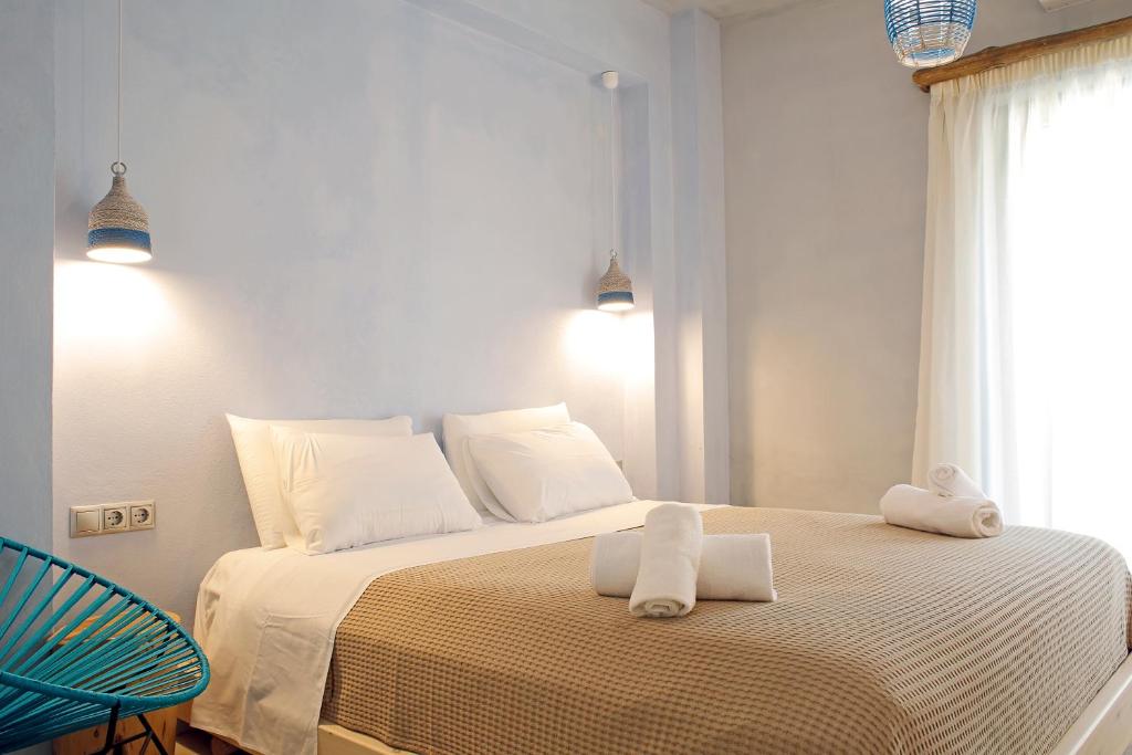 Posteľ alebo postele v izbe v ubytovaní Beach front Villa Melani