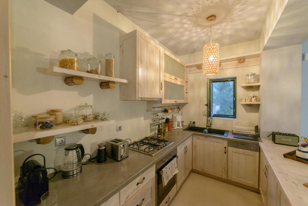 Kuchyňa alebo kuchynka v ubytovaní Beach front Villa Melani
