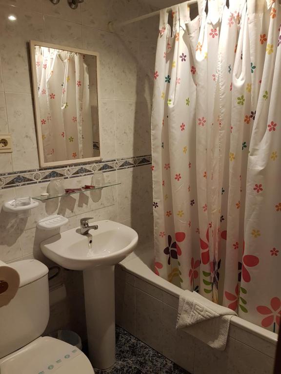 Kúpeľňa v ubytovaní Pension los Verdiales