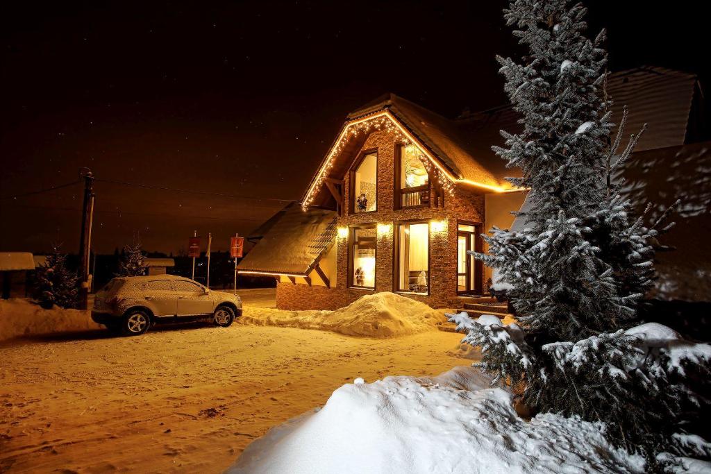 Το Apartmány Pod Chopkom τον χειμώνα