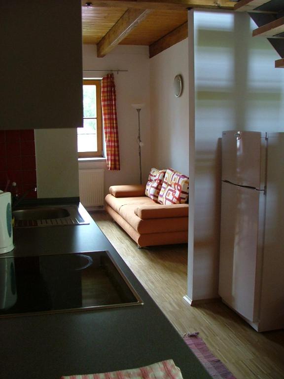 Posezení v ubytování Apartmány Nové Hutě