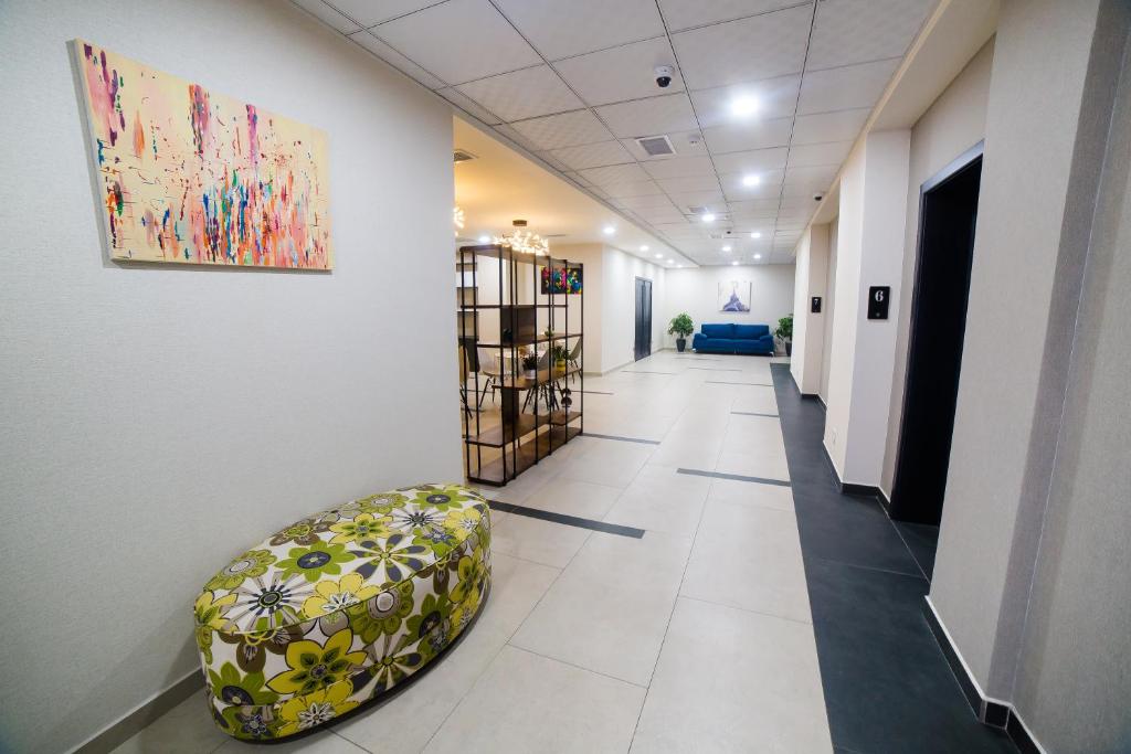 Postel nebo postele na pokoji v ubytování Golden Hotel