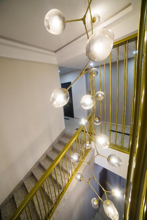 Koupelna v ubytování Golden Hotel