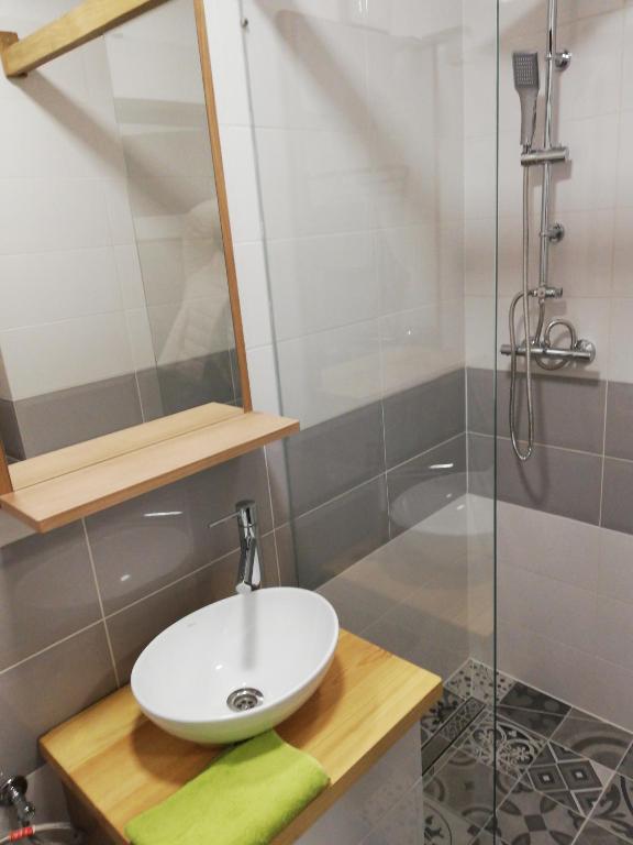 Kúpeľňa v ubytovaní Mikołajki Apartamenty Rynek