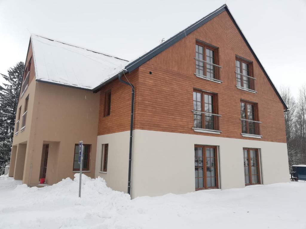 Apartmány Říčky v zimě